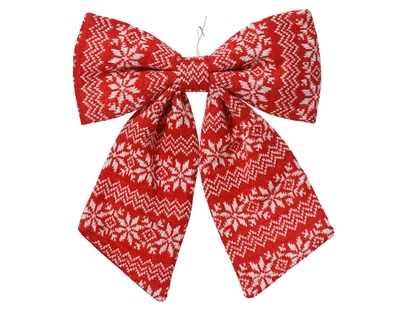 Bow Polyester Fiber red/white L2-W30-H32cm - image 2