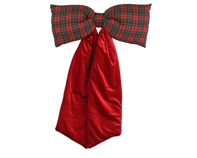 Bow Velvet Red W.80cm x H.115cm