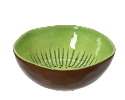 Bowl Dolomite Kiwi Glazed Green/Colour(S) D.15Cm