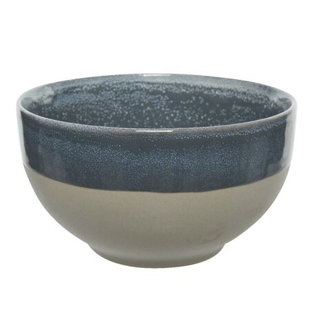 Bowl Stoneware Reactive Glaze  Grey
