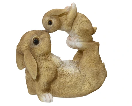 Bunny Polyresin Bunnies Small Bunny W18.50-H17.00cm brown