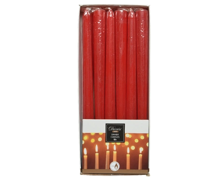 Candle Wax Dia2.15-H25Cm Christmas Red