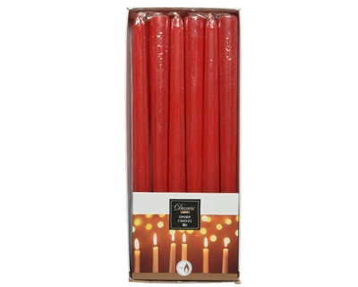 Candle Wax Dia2.15-H25Cm Christmas Red