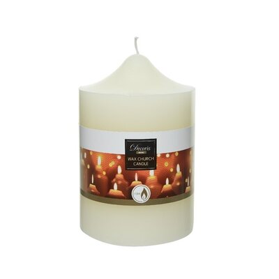 Candle Wax Round Dia10.00-H15.00Cm Ivory