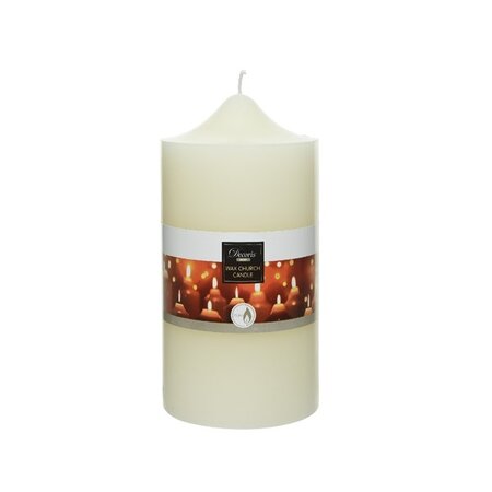 Candle Wax Round Dia10.00-H20.00Cm Ivory