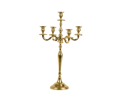Candleholder Aluminium Gold H.60cm