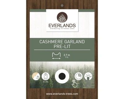 Cashmere Garland BO Prelit Green/WW L.270cm - image 4