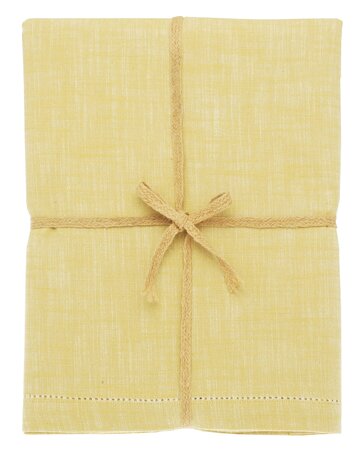 Chambray tablecloth saffron