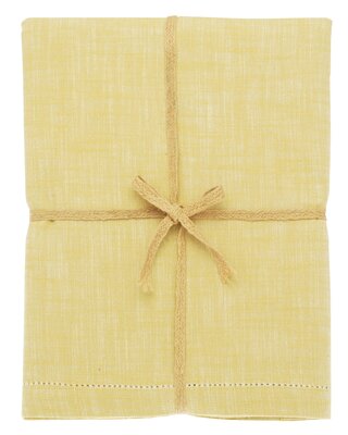 Chambray tablecloth saffron