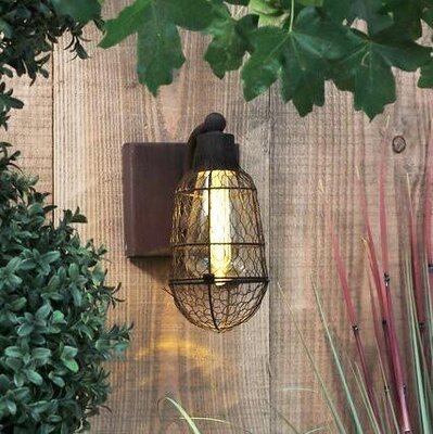 Chicken Cage Rustic Wall Light - Battery Operated
