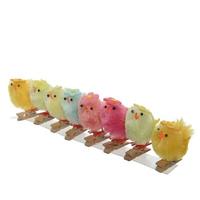 Chicken Chenille Flower H6.00cm Multi