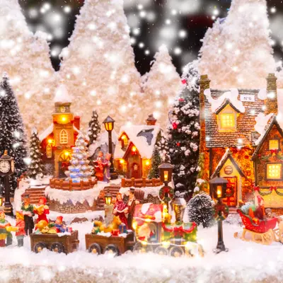 Christmas Village Scenes