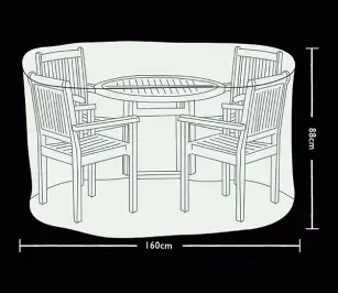 Circular Patio Set Cover  Essential  4 Seat