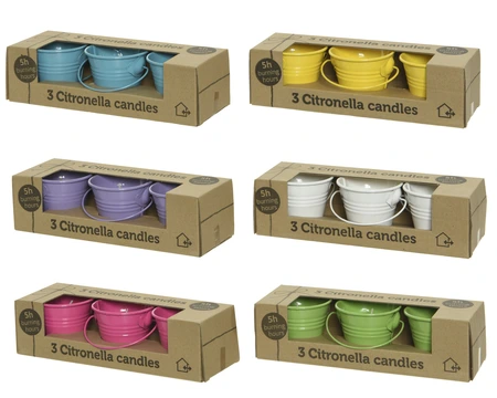 Citronella Candle Wax In Metal Bucket In Iron Bucket H.5.5Cm