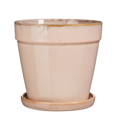 Clint Pot With Saucer L. Pink - H21Xd23Cm