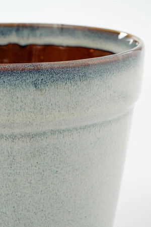 Clint Pot With Saucer Off White - H16,5Xd17Cm - image 2