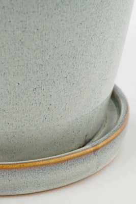 Clint Pot With Saucer Off White - H16,5Xd17Cm - image 3