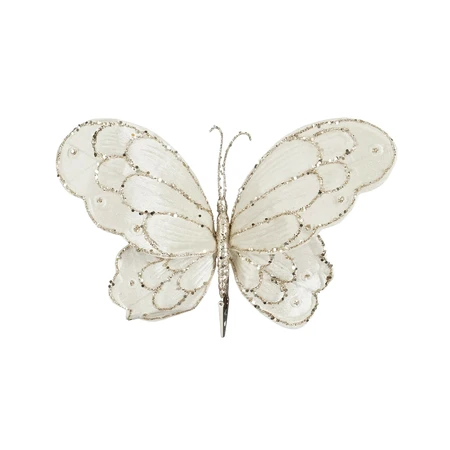 Clip Butterfly Cream L34Xw25Xh5Cm