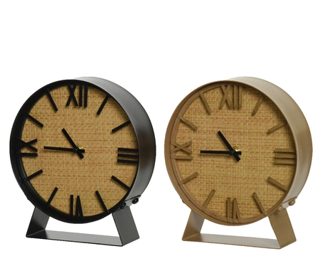 Clock Iron Assorted L6-W20-H24cm