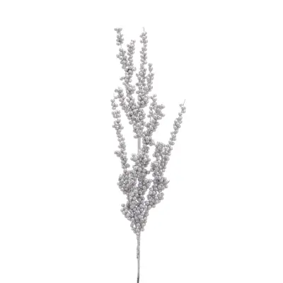 CN 85Cm Silver Glitter Mini Glitter Stem