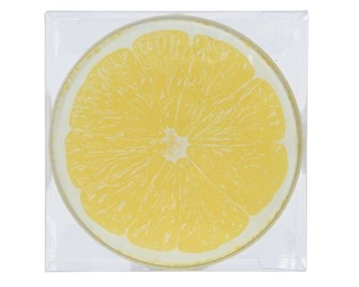 Coaster Glass Yellow dia9-H4cm