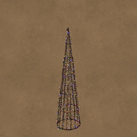 Cone Black Multicolour 500L 8F With Timer H120Xd27.5Cm