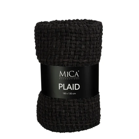 Cosenza Throw Black - L180Xw130Cm