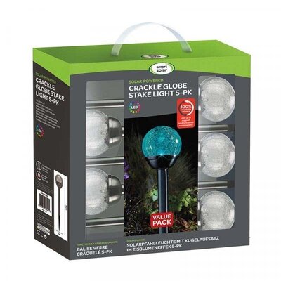 Crackle Globe - Stainless Steel - 5pc Carry Pack Display - image 2