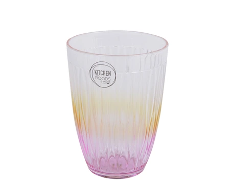 Cup Cyliner Color Flow Stripe Pattern Multi H.11.9Cm