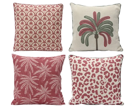 Cushion Gb Polyester Cotton Square Outdoor 4 Outdoor Asst. H.45Cm