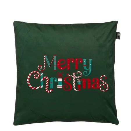 Cushion Merry Christmas Green L45Xw45