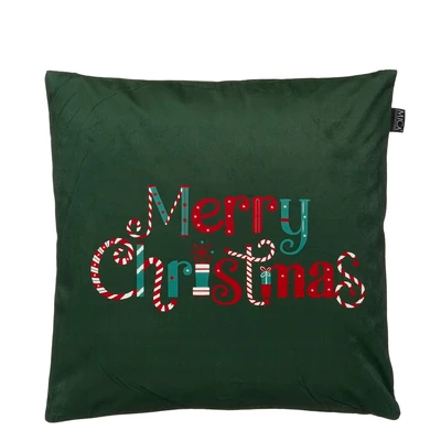 Cushion Merry Christmas Green  L45Xw45