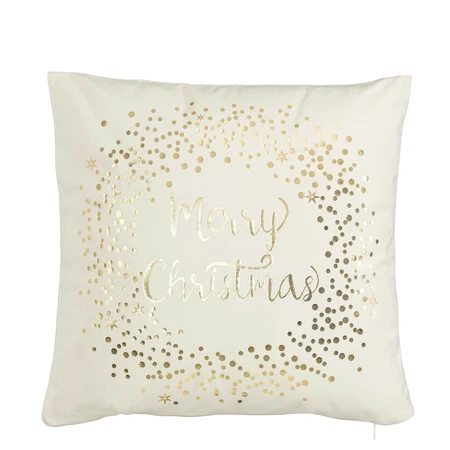 Cushion Merry Christmas White - L40Xw40Xh10Cm