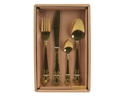 Cutlery Set Stainl Steel gold - image 2