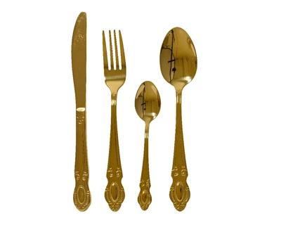 Cutlery Set Stainl Steel gold - image 2