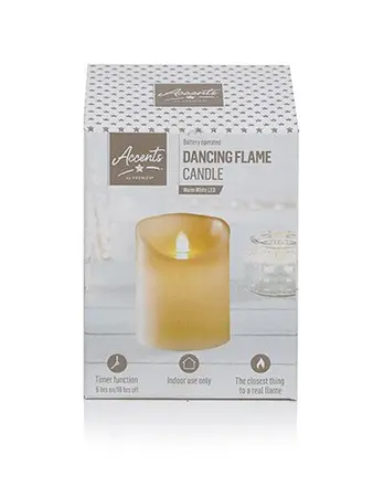 Dancing Flame Candle Cream 13cm