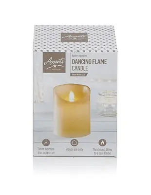Dancing Flame Candle Cream 13cm