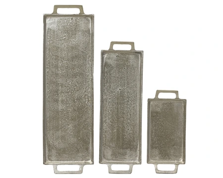 Deco Plate Aluminium L55.00-W16.00 Silver - image 1