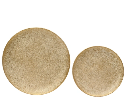 Deco Plate Iron dia39.00 Gold Antique - image 1