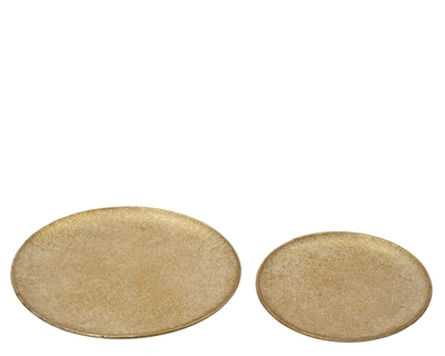 Deco Plate Iron dia39.00 Gold Antique - image 2