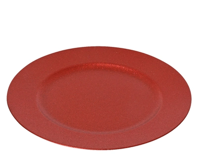 Deco Plate Pp christmas red dia33 - image 2
