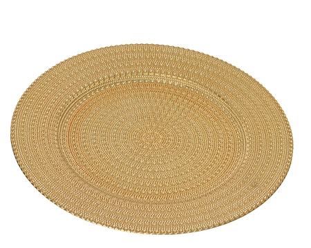 Deco Plate PP Gold D.33cm - image 1