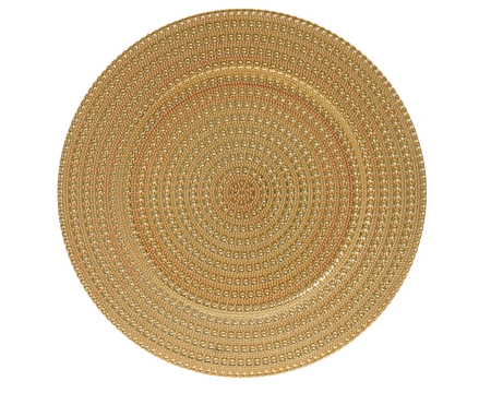 Deco Plate PP Gold D.33cm - image 2