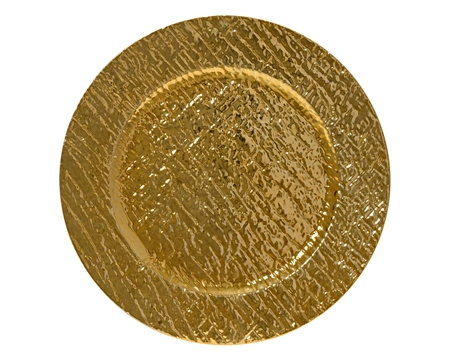 Deco Plate PP Gold D.33cm