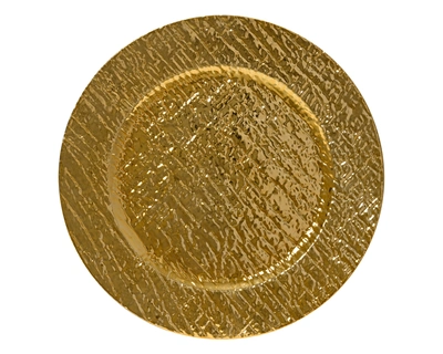 Deco Plate PP Gold D.33cm