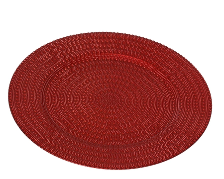 Deco Plate PP Red D.33cm - image 1