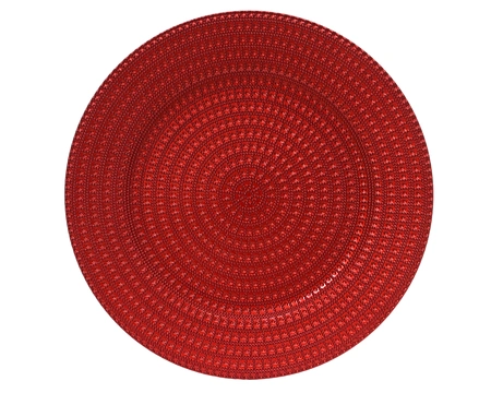 Deco Plate PP Red D.33cm - image 2