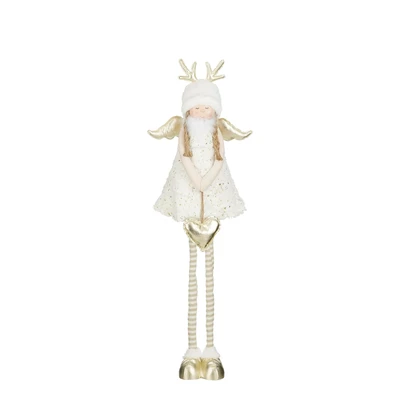 Decoration Angel Extendable  White - L32Xw24Xh55/100Cm