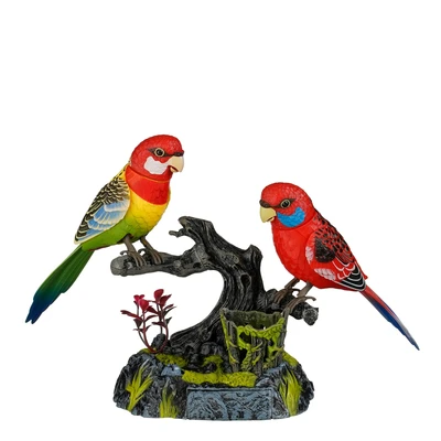 Decoration Bird Battery Operated Mixed Colours - L14Xw30Xh19Cm