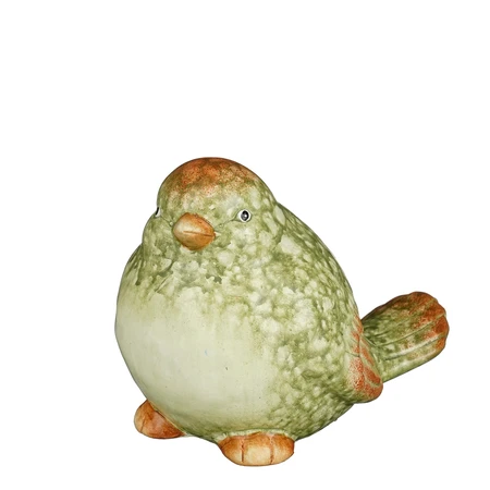 Decoration Bird Green - L14Xw9Xh10,5Cm